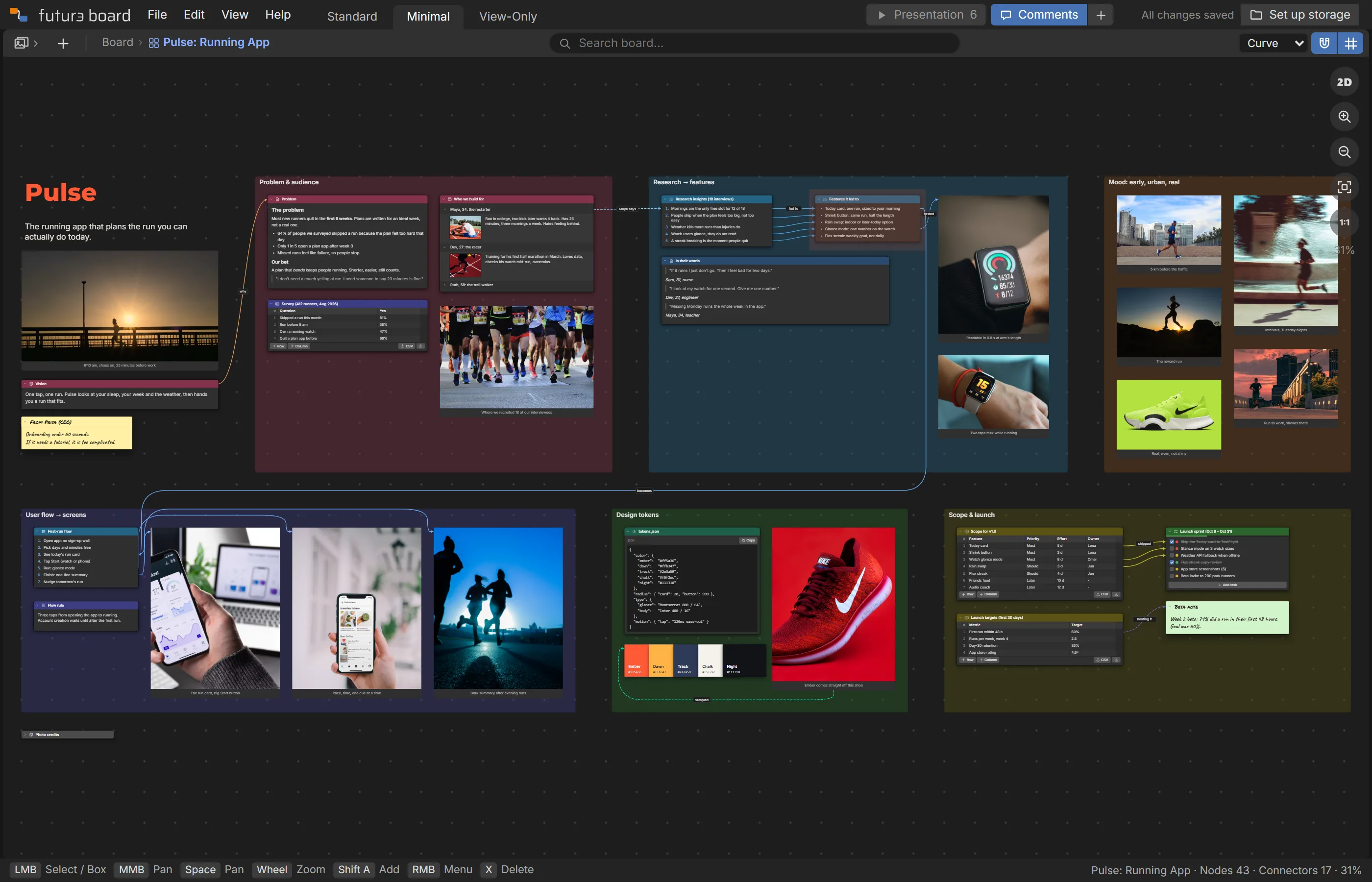 Pulse: Running App example board
